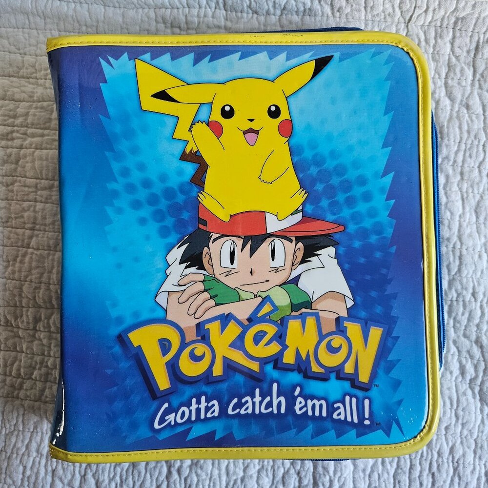 Pokémon Zip Up School Binder - Vintage 2000